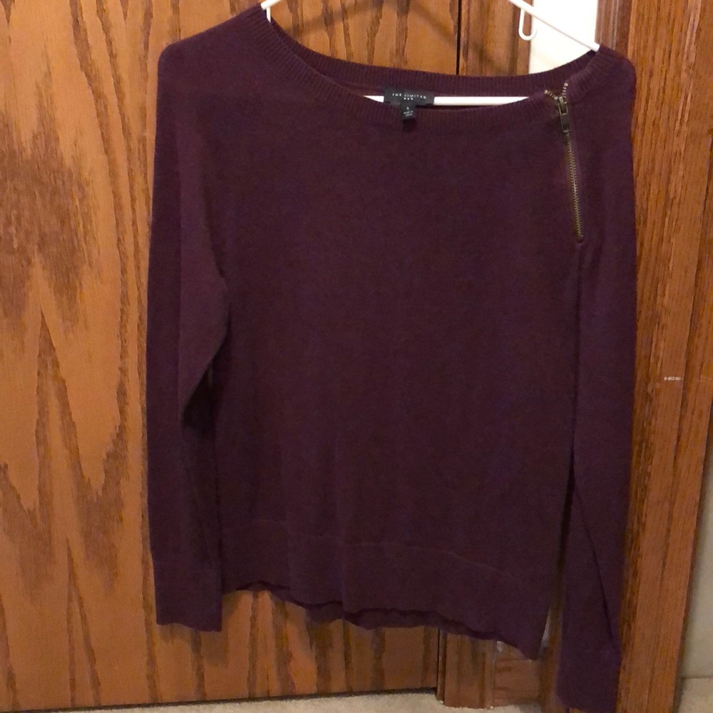 Long sleeve zip neck sweater from The Limited.
